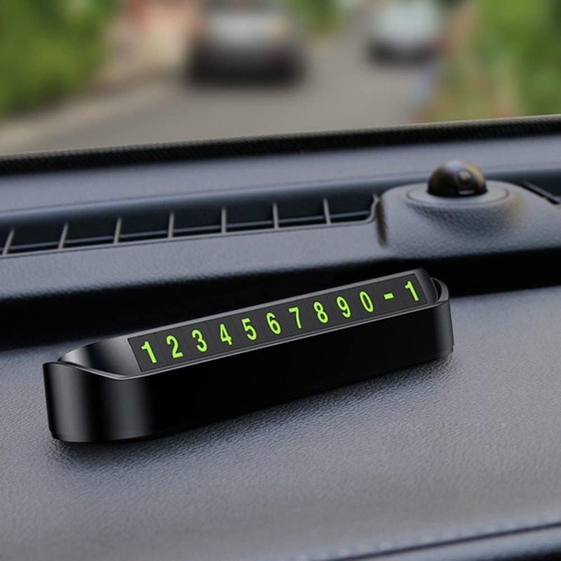 Sakar 3 pcs Car Parking Phone Number Plate | Hidden Temporary Contact Display Sign for Dashboard Rotatable Card Anti-Slip Tag Windshield Use - Image 4