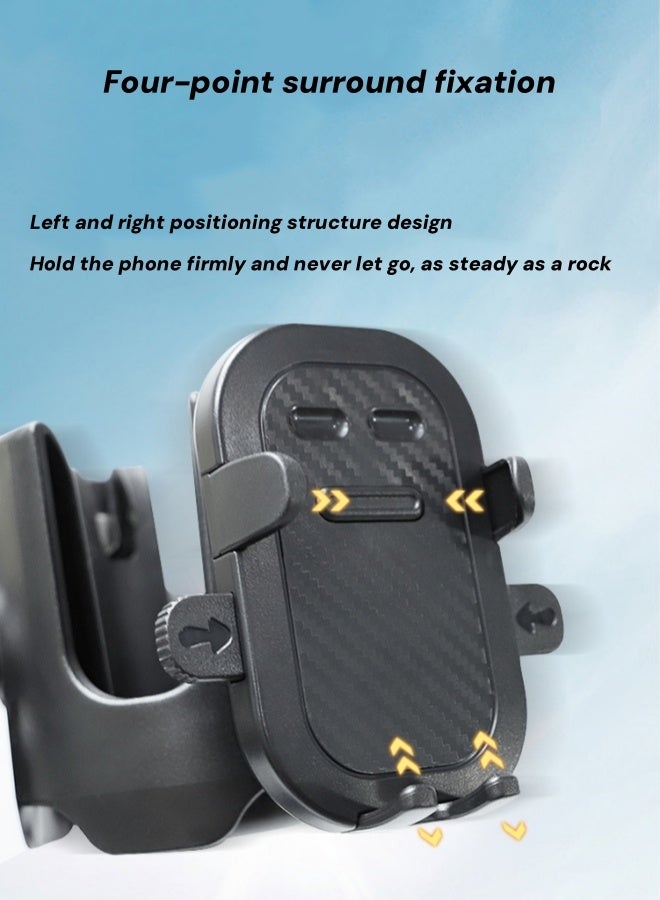 oldlaiben 2-in-1 Universal Cup Phone Holder, Stroller Cup Holder Baby Pram Milk Bottle Holder with Rotatable Phone Holder, Anti-Slip Design, for Stroller, Wheelchair, Bike, Walker - Image 4