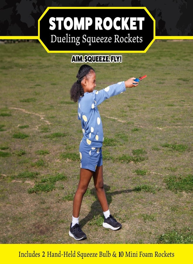 Stomp Rocket The Original Squeeze Rocket, 10 Rockets - Soft Foam Rocket Launcher STEM Gift for Boys & Girls - Ages 4 & Up - Fun Backyard & Outdoor Kids Toys Gifts for Boys & Girls - Image 2