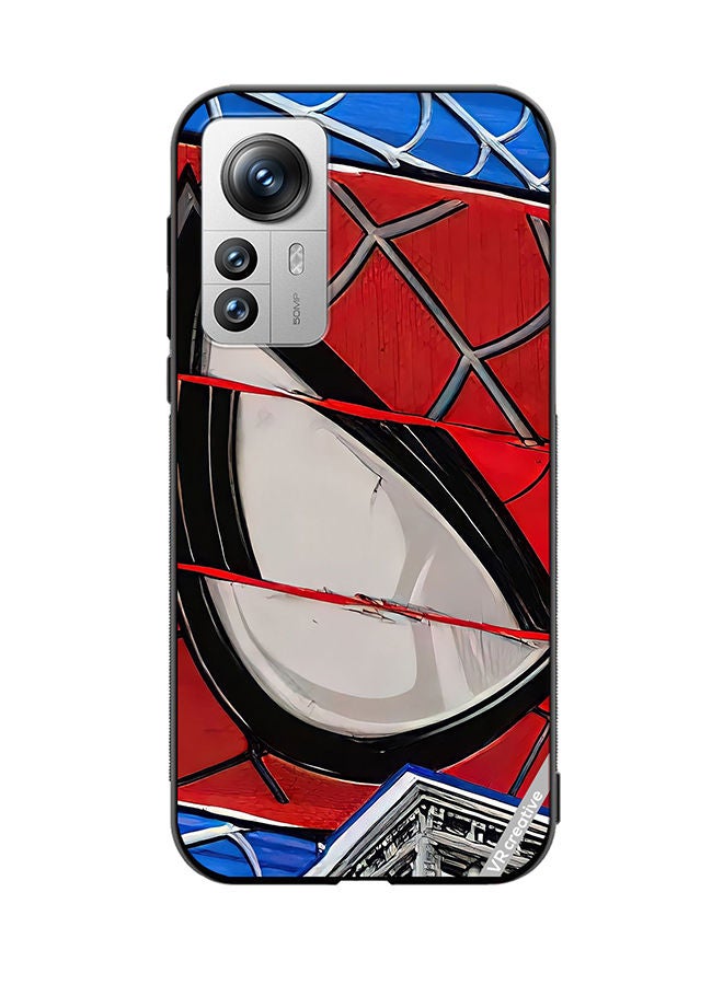 VR CREATIVE Protective Case Cover For Xiaomi 12 Pro Spiderman Design Multicolour - Image 1