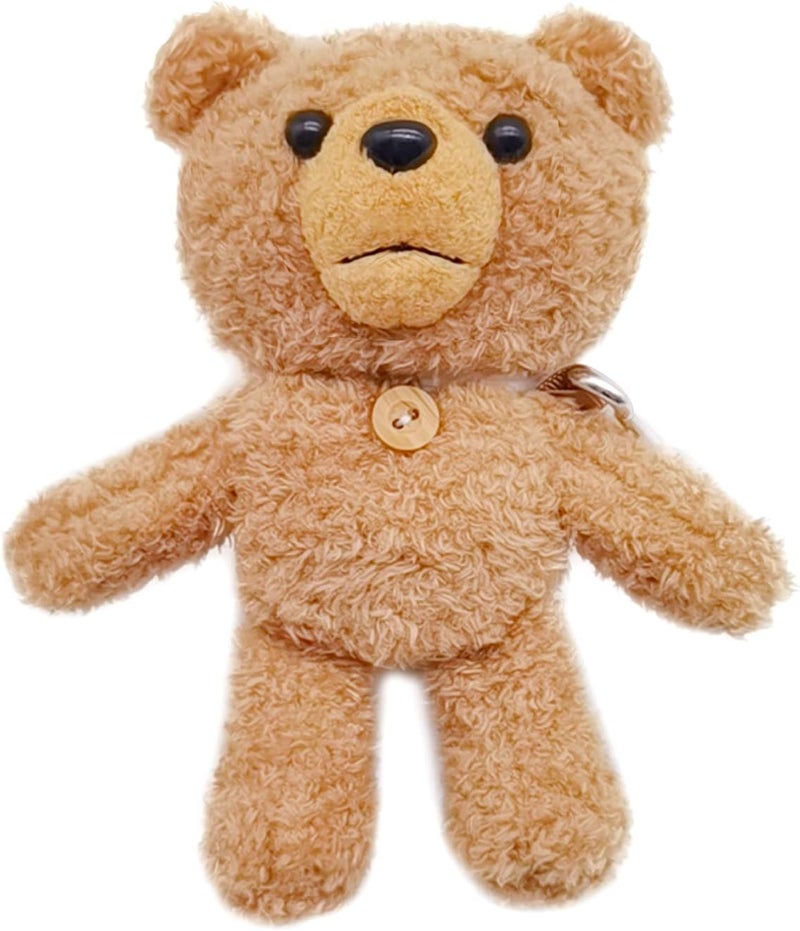 جابي Compatible with AirPods Pro Fur Case Girls 3D Cartoon Cute Teddy Bear Doll Plush Fluffy Warm Carrying Case Soft Protective AirPods Pro Case Cover Accessories for AirPods Pro 2019 Light Brown - Image 2