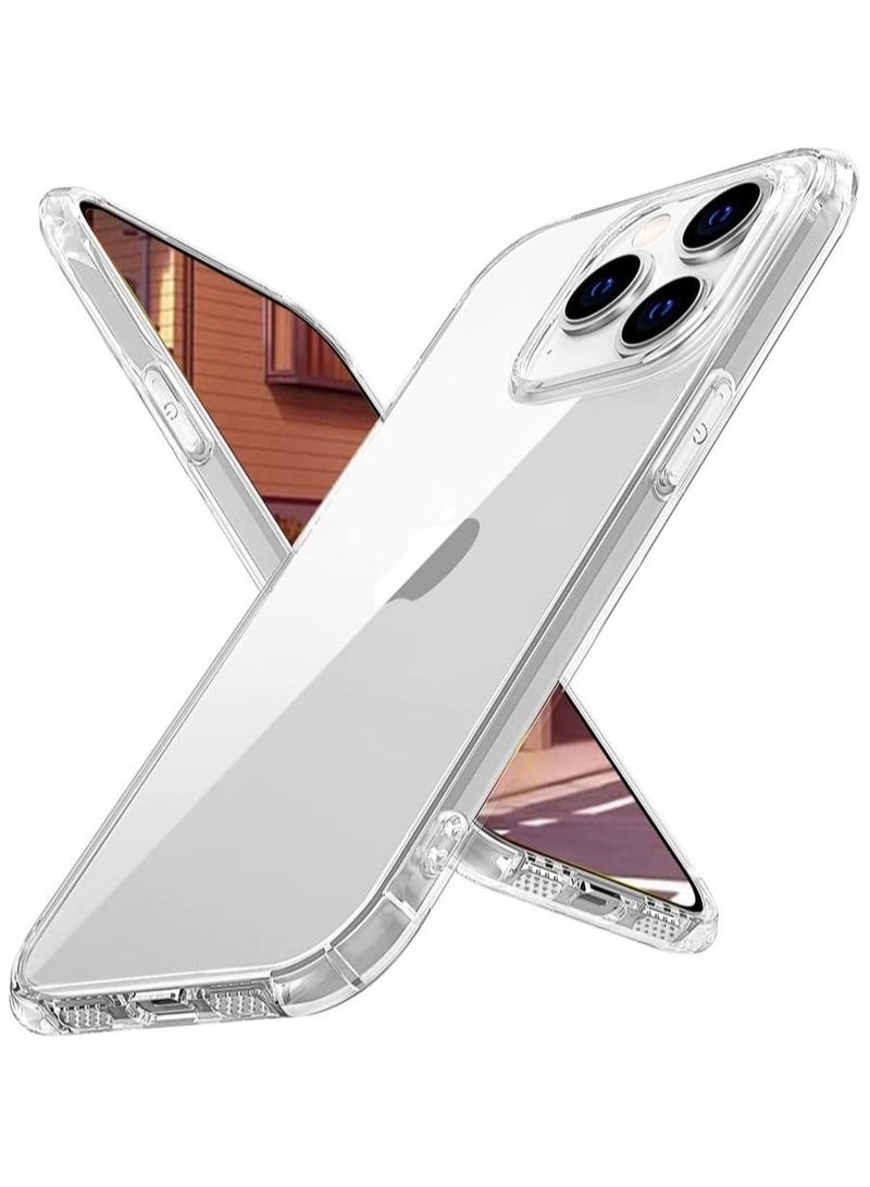 Designed specifically for iPhone 14 pro case,Strong Fall Protection,Anti-Yellowing, Anti-Scratch,360° All-Around Protection Case for iPhone 14 Pro,6.1 Inch-Crystal Clear (Crystal Clear)