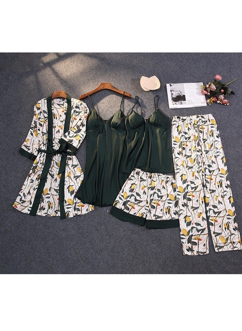 Five-Piece Suspender Pajamas Set that Can Be Worn In All Seasons