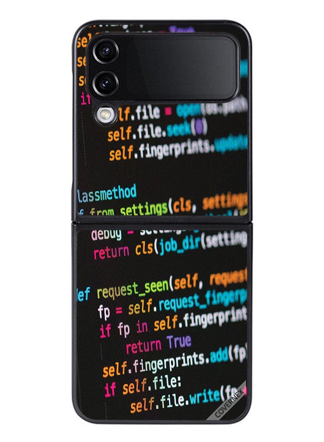 Covernex Protective Case Cover For Samsung Galaxy Z Flip 4 Programming - Image 1