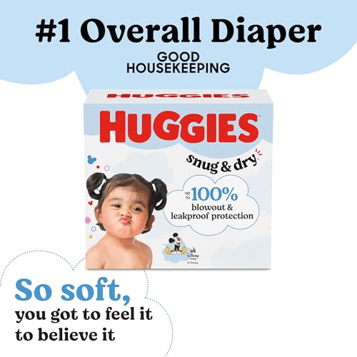 Huggies Size 1 Diapers Snug Dry Newborn Diapers Size 1 814 lbs 44 Count Packaging May Vary - Image 3
