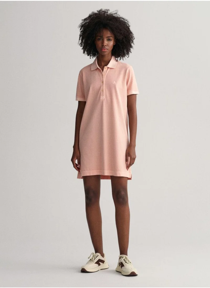 غانت Gant Sunfaded Piqué Polo Dress