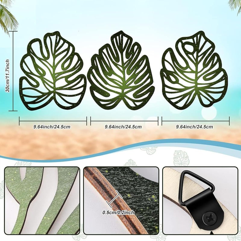 1 Photo Frame Retro Vintage Table Picture Frame Palm Leaves Wall Plaque Artistic Decor Suitable for Living Room Cafe Office Gift Giving - Image 4