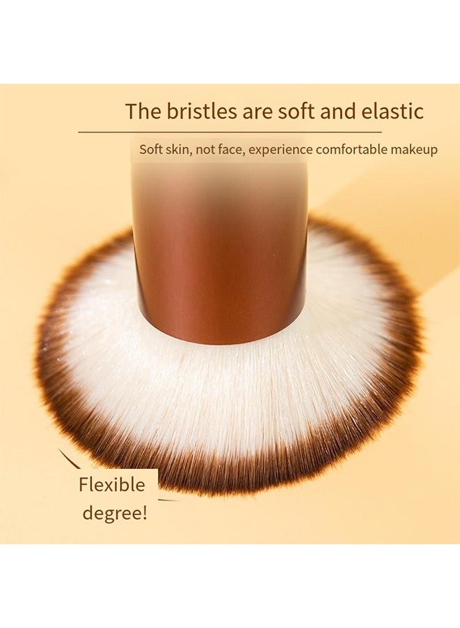 Generic Foundation Brush for Liquid Makeup Flat Top Kabuki Synthetic Professional Makeup Brushes Liquid Blending Mineral Powder Buffing Stippling Makeup Tools Pink - Image 4