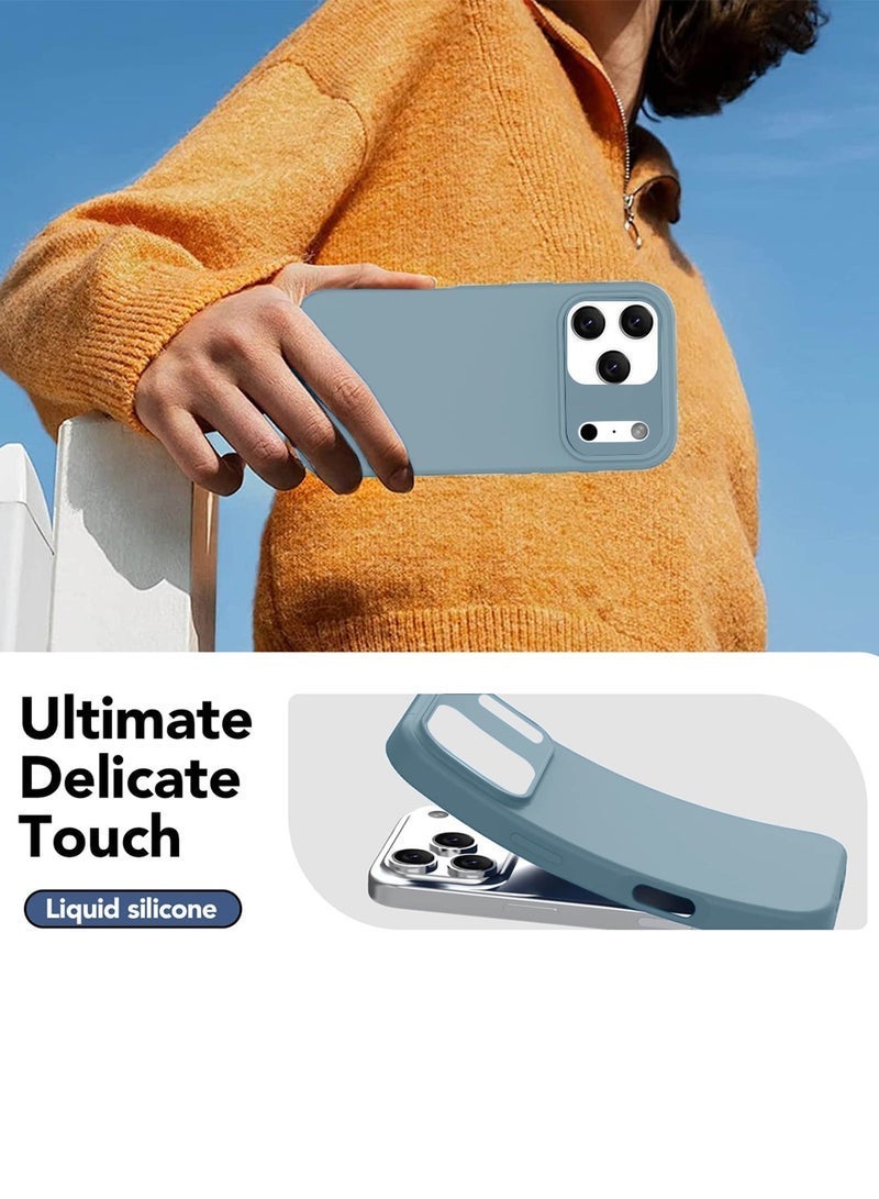 Raxoom Apple iPhone 17 Pro Max 5G 2025 Soft Liquid Silicone Case Cover (Model MCRPSN) in Stylish Ivory Blue â€“ Slim, Shock-Absorbent, Lightweight Protective Phone Case with Precise Cutouts and Comfortable Grip - Image 2