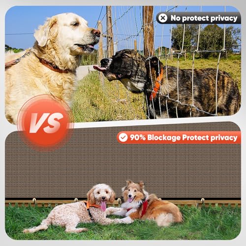 Cisvio 5ft x50ft Privacy Screen Fence 90% Blockage Heavy Duty Protective Covering Mesh Fencing for Outdoor Patio Pool Balcony Brown - Image 3