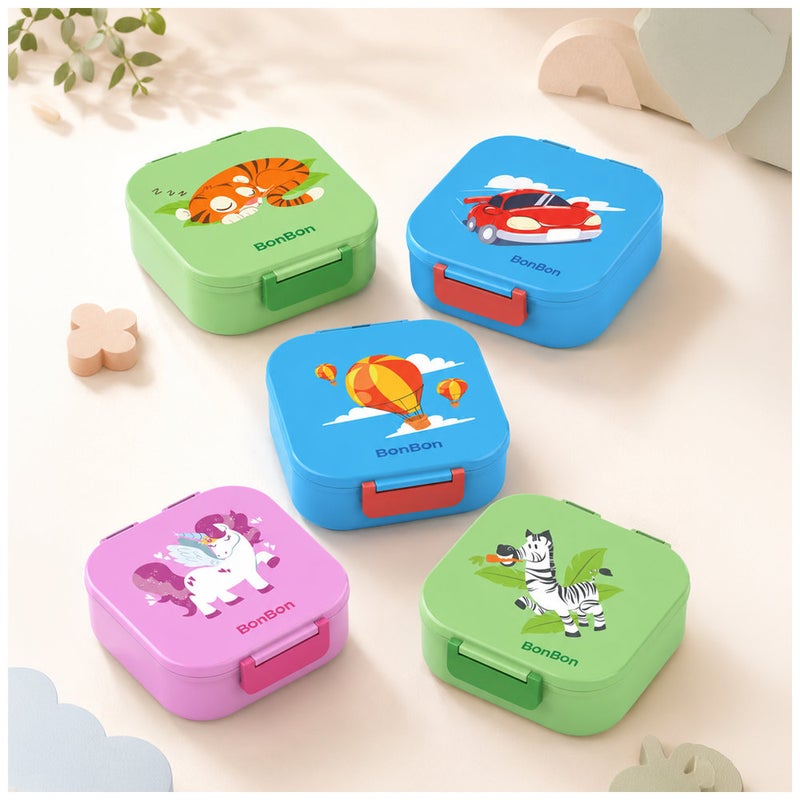 Bonbon - 3 Compartments Lunchbox with Cutlery - Tiger - Image 5