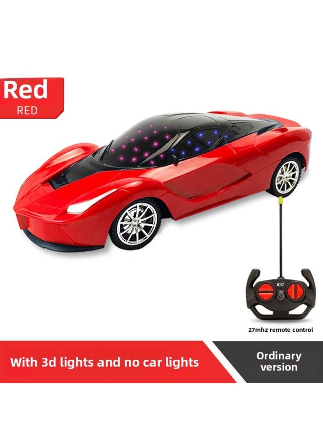 Generic Simulation Remote Control Sports Car Children's Electric Toy Car Rechargeable Off-road Jeep Four-way 1 18 Model Wholesale-Color:Express Box-red Ferrari Ordinary Version  - Image 1