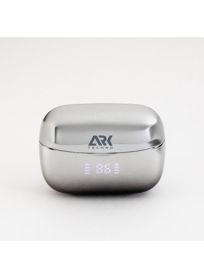 ARKTechno ARK-TWS01 6H Playtime Wireless Earbuds | Bluetooth 5.3 + ANC/ENC Noise-Cancelling | IPX4 Water-Resistant | LED Battery Display Charging Case (400mAh) | HD Voice Calls - Image 3
