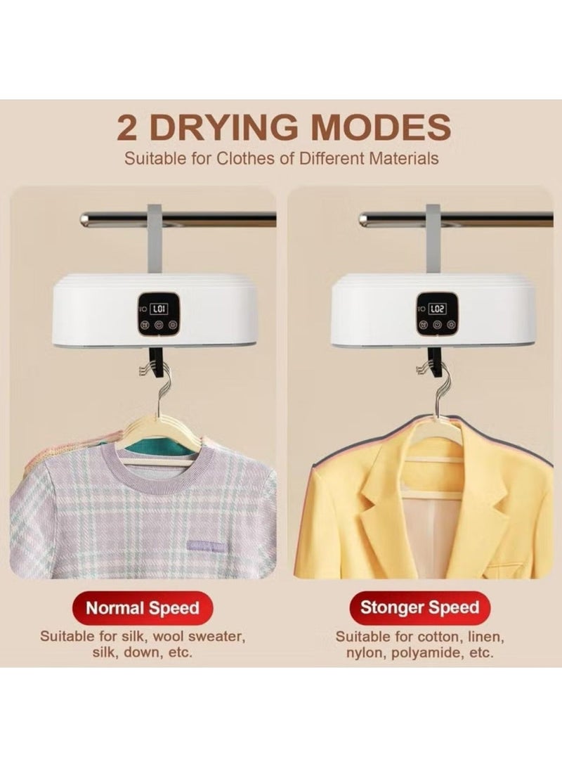 Denx Portable Laundry Dryer  Multifunctional Electric Drying Machine  Mini Clothes Dryer with Dryer Bag, 2 Speed ​​Adjustable Mini Dryer  Small Foldable Clothes Dryer - Image 4