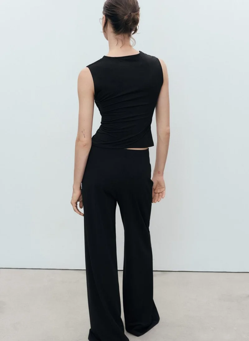 MANGO Fitted top with wide straps