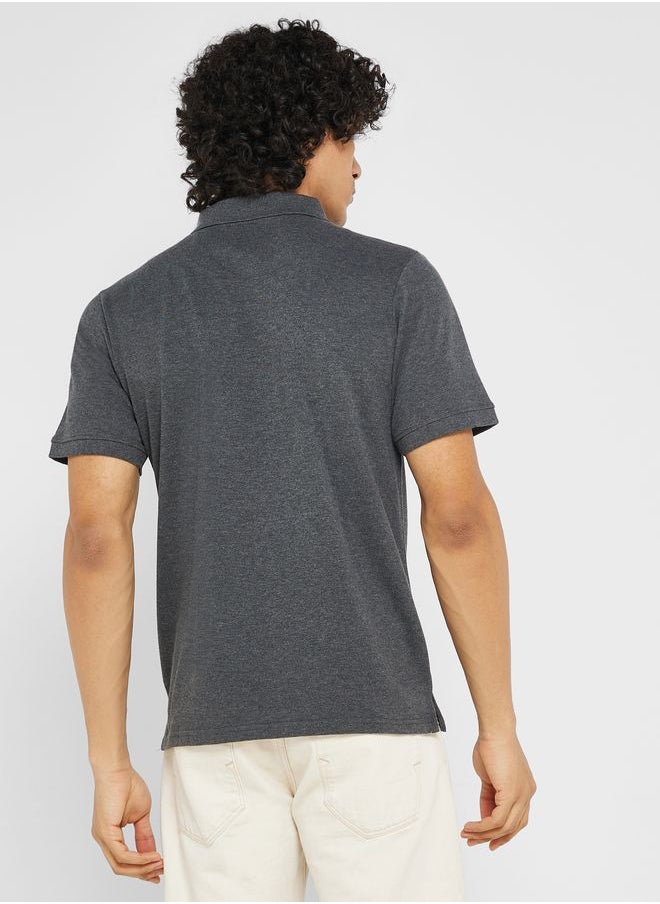Seventy Five Basics Essential Pique Polo Shirt  - Image 2
