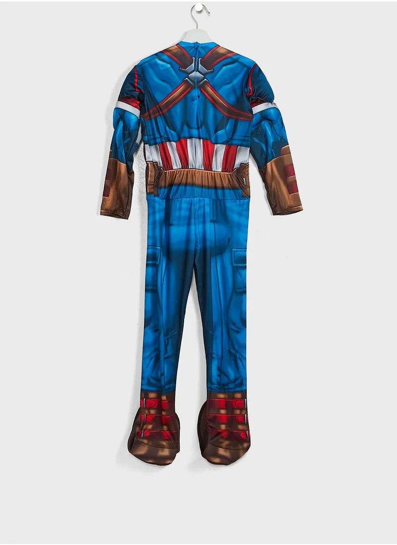 Rubies Costume Kids Captain America Deluxe Costume