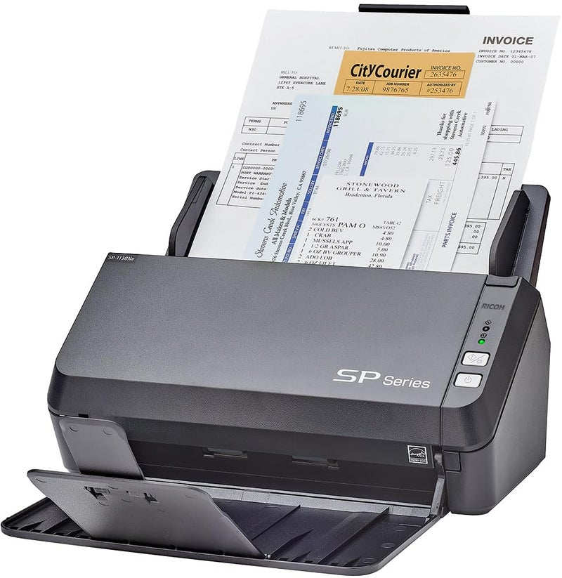 RICOH SP-1130Ne Easy-to-Use Color Duplex Document Scanner with Automatic Document Feeder (ADF) and Twain Driver - Image 1