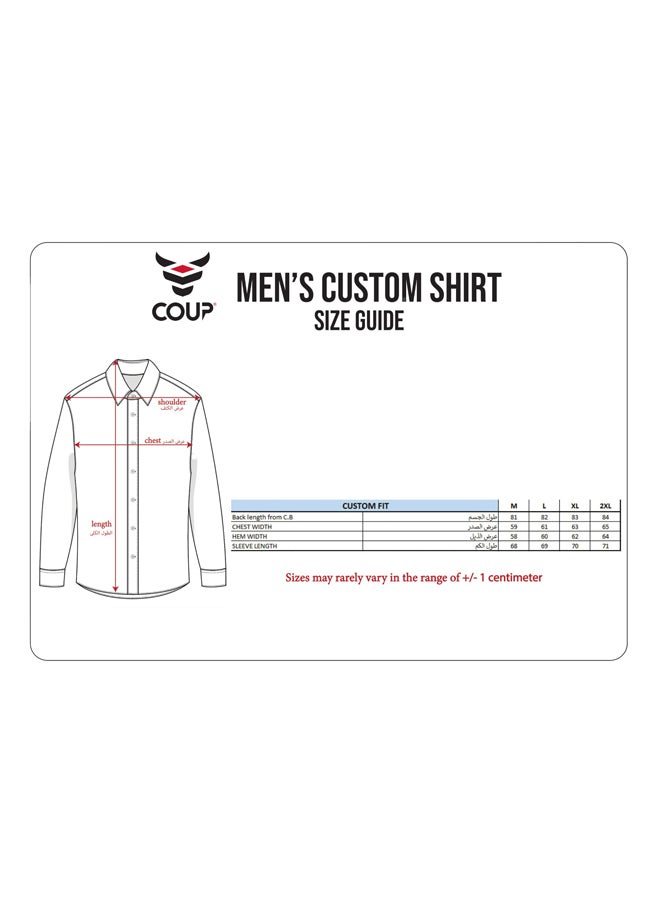 Coup - Coup Custom Fit Basic Shirt For Men Color Black - Image 1