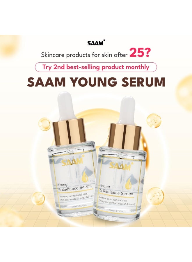 sam SAAM Young Serum with 10% Argireline & Hyaluronic Acid – Anti-Wrinkle, Hydrating & Firming Face Serum - Image 2