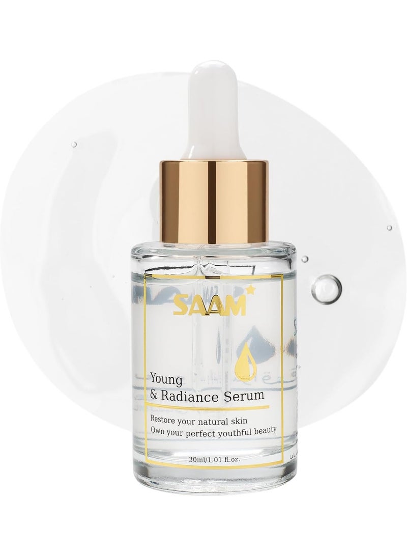 sam SAAM Young Serum with 10% Argireline & Hyaluronic Acid – Anti-Wrinkle, Hydrating & Firming Face Serum - Image 1