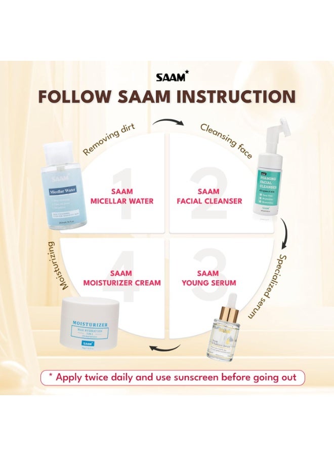 sam SAAM Young Serum with 10% Argireline & Hyaluronic Acid – Anti-Wrinkle, Hydrating & Firming Face Serum - Image 5