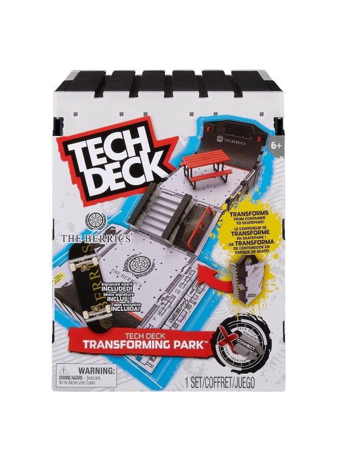 Tech Deck مجموعة اللعب Tech Deck The Berrics لتحويل الحديقة X-Connect مع منحدر إنشاء الحديقة (76.2 سم) - Image 1