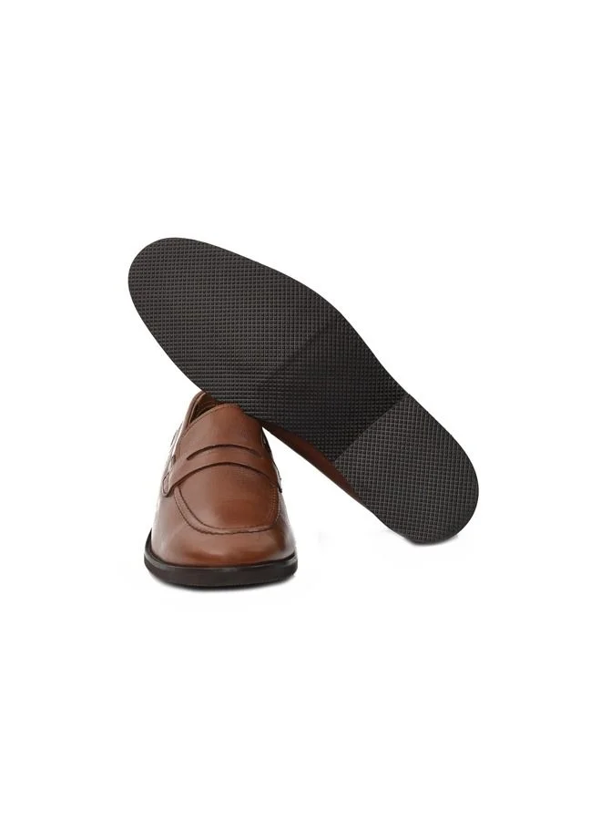 ATTILIO Men's Robert Woo Oxford Derby Loafer Slip On Comfort Tan Brown Leather Work Office Formal Occasion Party Casual Wear Italian Design Anti Skid Padded Insole Trendy Fashion Premium Shoes