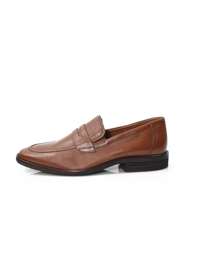 ATTILIO Men's Robert Woo Oxford Derby Loafer Slip On Comfort Tan Brown Leather Work Office Formal Occasion Party Casual Wear Italian Design Anti Skid Padded Insole Trendy Fashion Premium Shoes