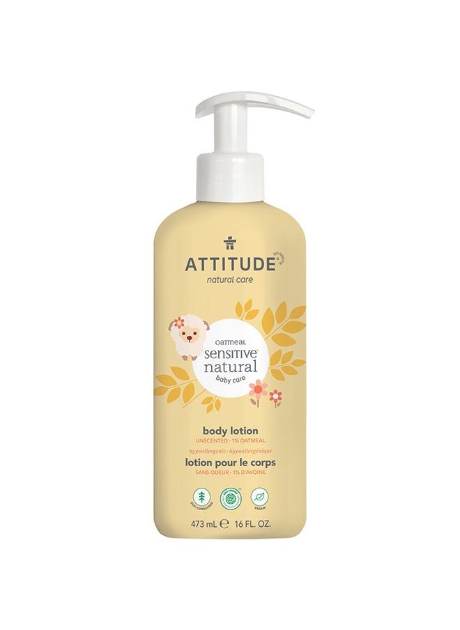 Attitude Oatmeal Sensitive Natural Baby Care Body Lotion  - Image 1