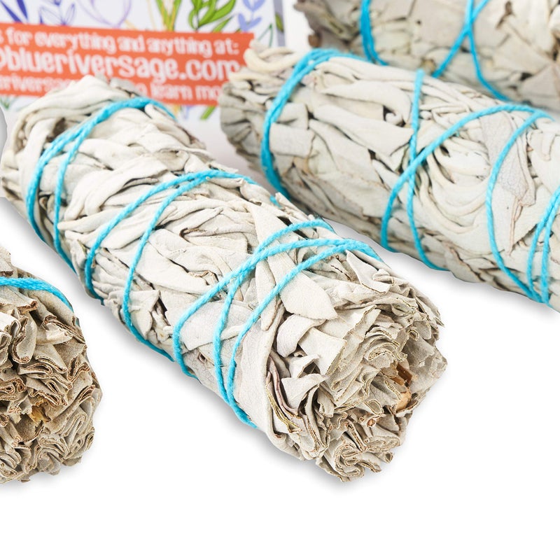 Blue River Sage Smudging & Energy Cleansing Kit with Amethyst, White Sage, Palo Santo, Abalone Shell, Stand & Guide (Regular) - Image 5