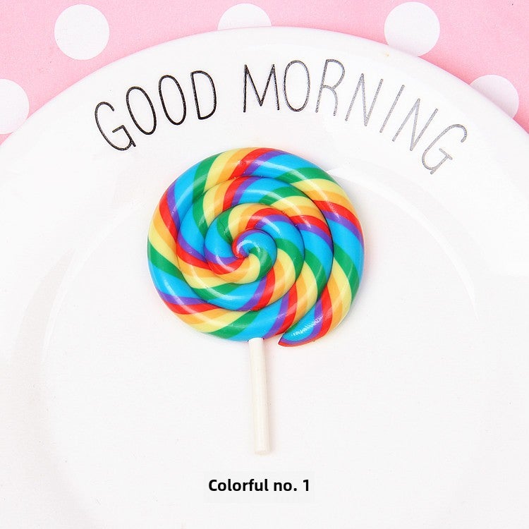 Generic Giant Clay Lollipop DIY Crafts Toys Keychain Colorful 1