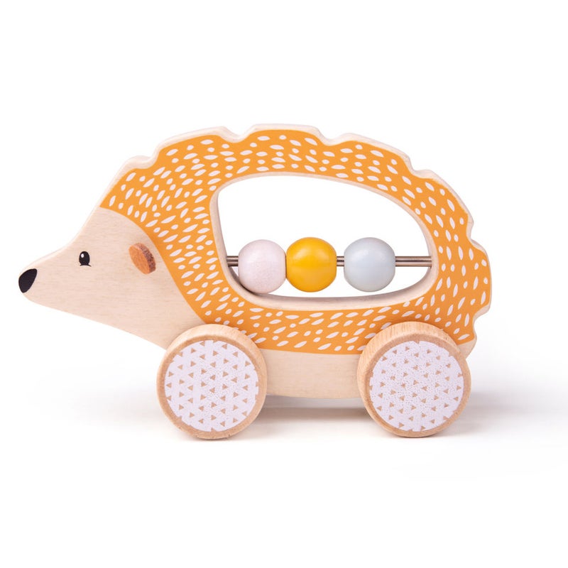 BIGJIGS Push Along Hedgehog - Fsc 100% 32006