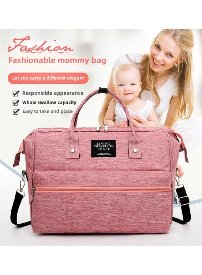 2019 Mummy Bag Portable Multi-functional Mother Bag Maternal And Infant Bag Fashion Shoulder Crossbody Convenient Shoulder Bag For Going Out-Color:Blue - Image 2