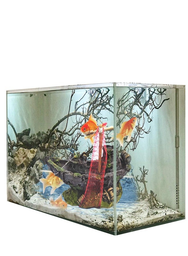 Jainsons Pirate Ship Aquarium Ornament - Durable Fish Tank Decoration & Toy with Fish Hiding Places Resin Ornament for Freshwater & Saltwater Aquariums, Enhances Aquascaping 10.5 Inch - Image 5