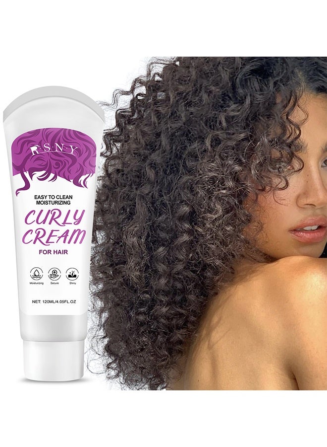 RSNY Curly Cream, Defining Cream, Curl Cream For Curly Hair Anti Frizz, Moisturizing, Smoothing For Curly And Wavy Hair, Hair Treatment For Curls, For Wavy And Curly, For All Curly Hair Types - Image 2