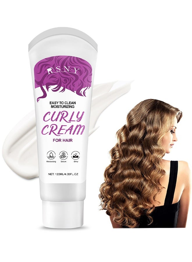 RSNY Curly Cream, Defining Cream, Curl Cream For Curly Hair Anti Frizz, Moisturizing, Smoothing For Curly And Wavy Hair, Hair Treatment For Curls, For Wavy And Curly, For All Curly Hair Types - Image 1