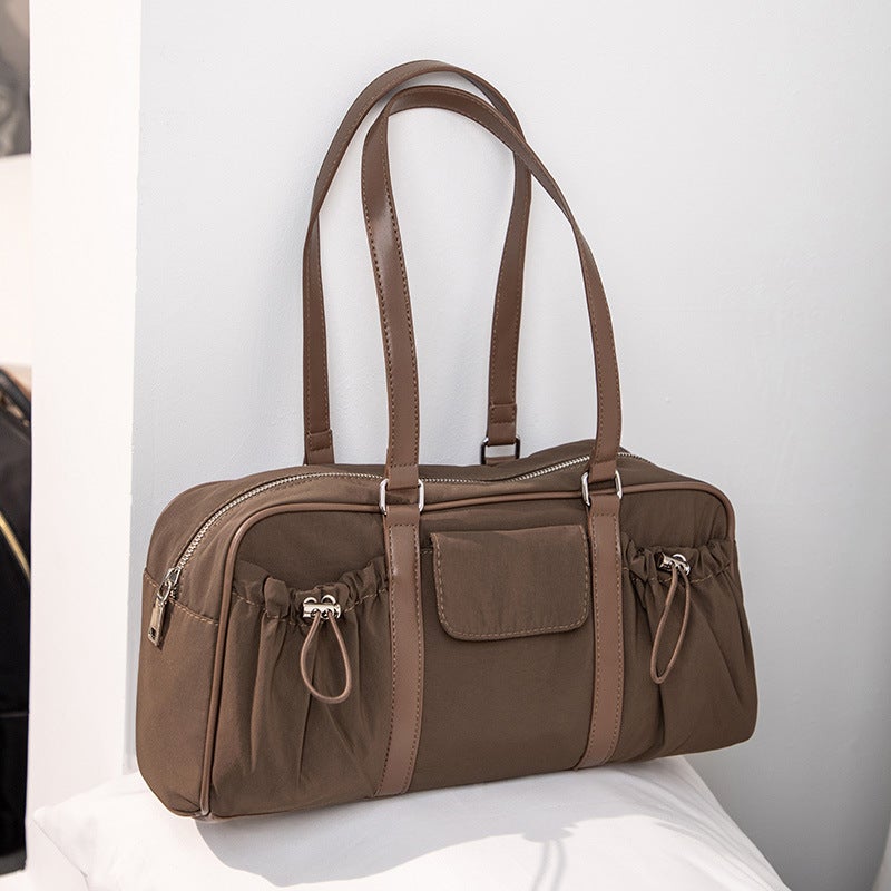202 New Korean Style Large Capacity Nylon Underarm Bag Women'S Fashionable All-Match Travel Shoulder Bag Hand Pillow Bag - Image 3