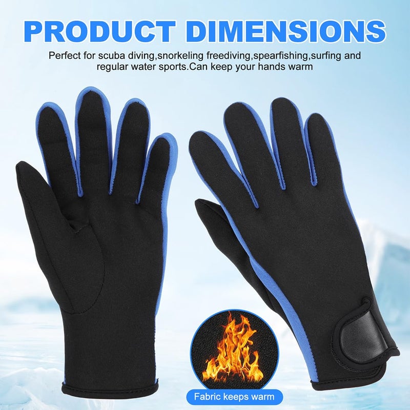 Micosuza Neoprene 1.5mm Five Finger Dive Gloves - Image 4