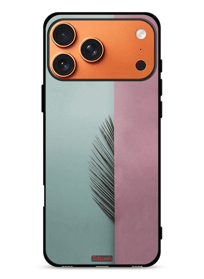 Tolwak Apple iPhone 17 Pro Max Protective Case Cover Half Leaves - Image 1