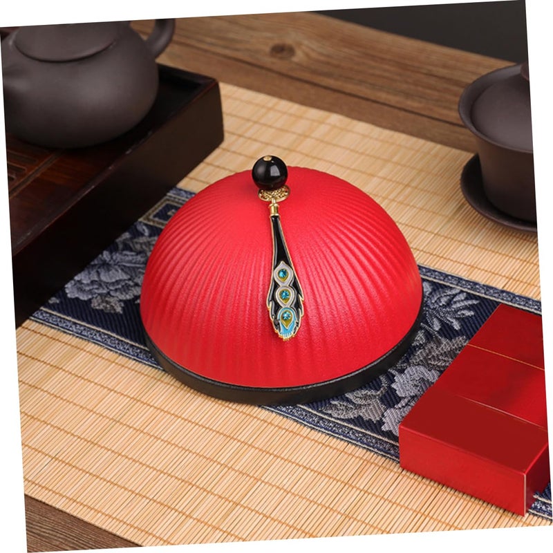 Creative Hat Shaped Ashtray with Lid Desktop Storage Container Compact Ash Holder for Home Office - Image 3