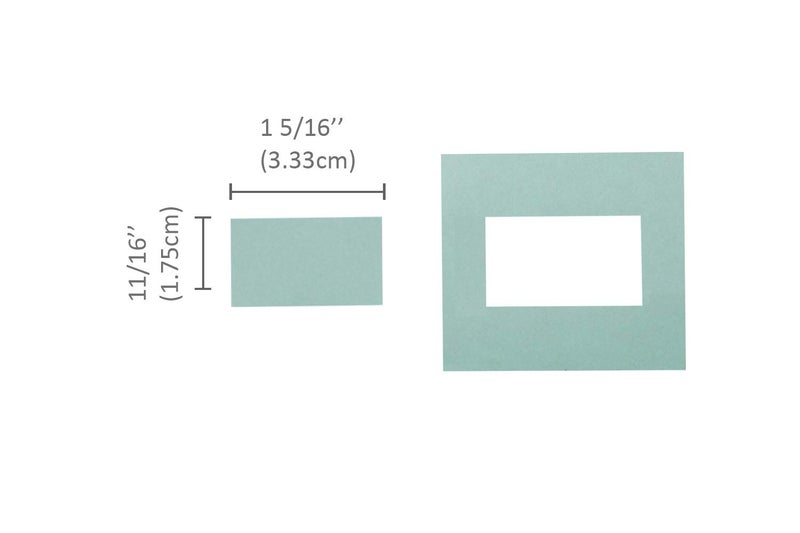 BiraBira Bira Craft 1 5/16 x 11/16 inch Rectangle Lever Action Craft Punch for Paper Crafting Scrapbooking Arts(1.5 inch Rectangle Measured diagonally) - Image 2