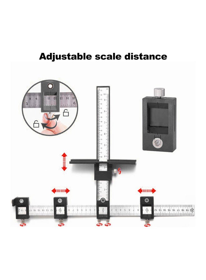 NIBEMINENT Adjustable Drill Punch Locator Black 