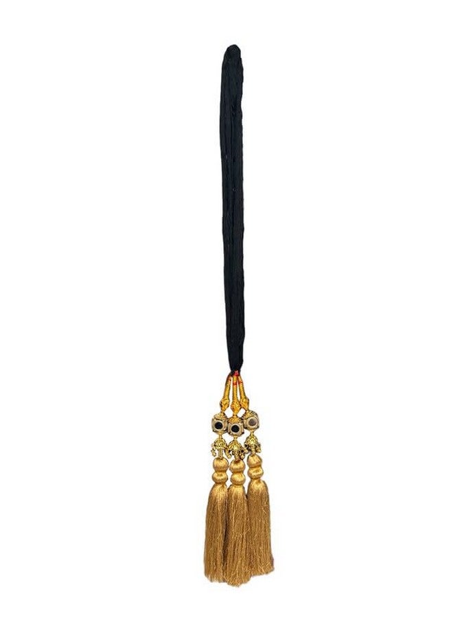 VTN Women'S Patiala Shahi Parandi/Paranda/Traditional Braid Extension/Punjabi Choti (Dno4 Golden) - Image 3