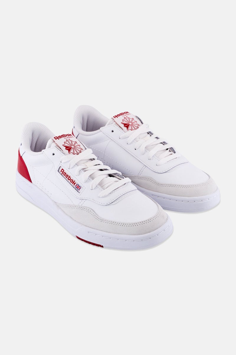 Reebok Men Court Peak Lace Up Tennis Shoes, White  - Image 1