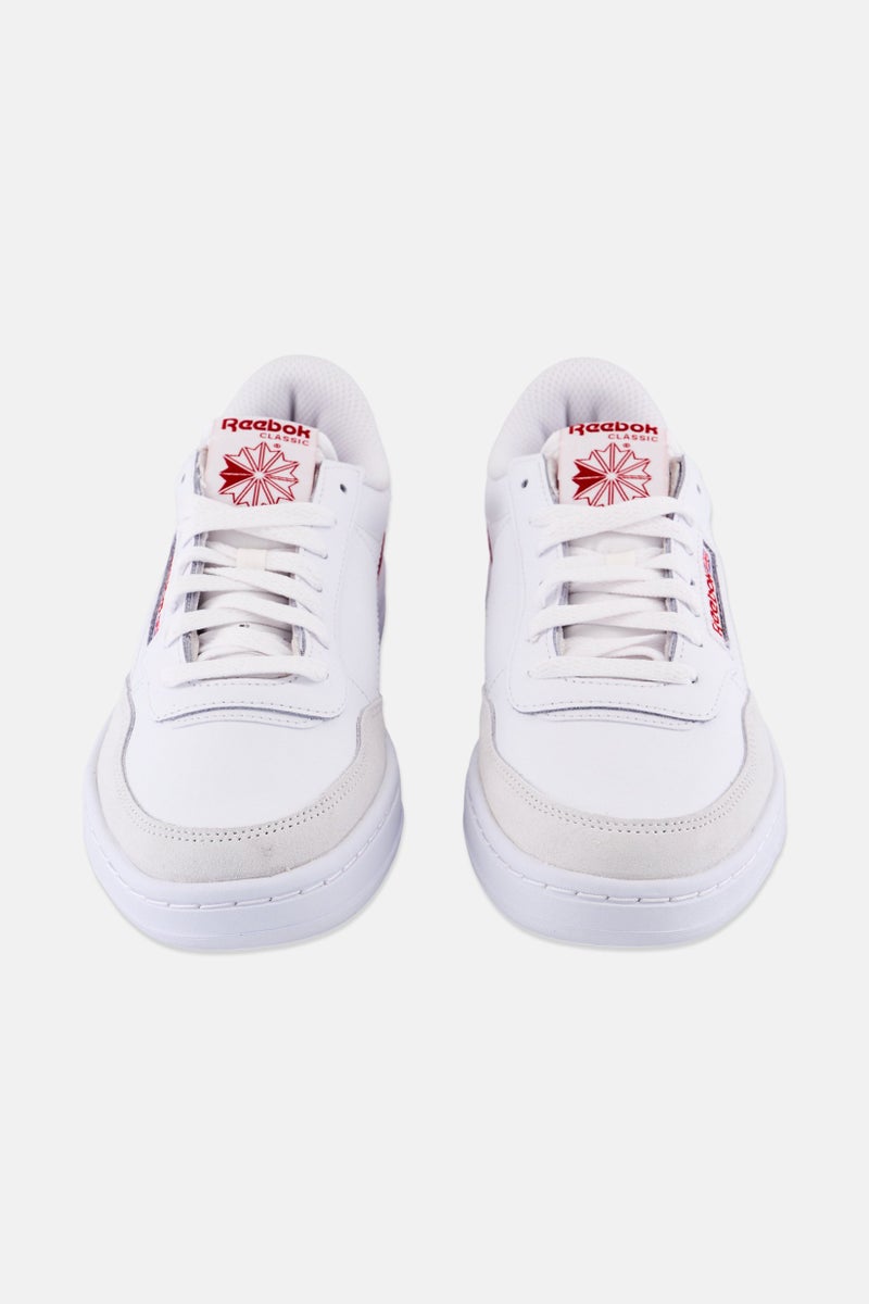 Reebok Men Court Peak Lace Up Tennis Shoes, White  - Image 4