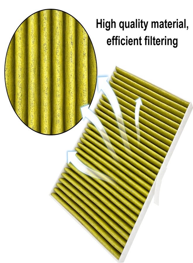 EVTIME for Tesla Model S Cabin Air Filter with Activated Carbon Fit 2016+ Model S Fit 21072736-00-A 1072736-00-B (2016+ Activated Carbon) - Image 2