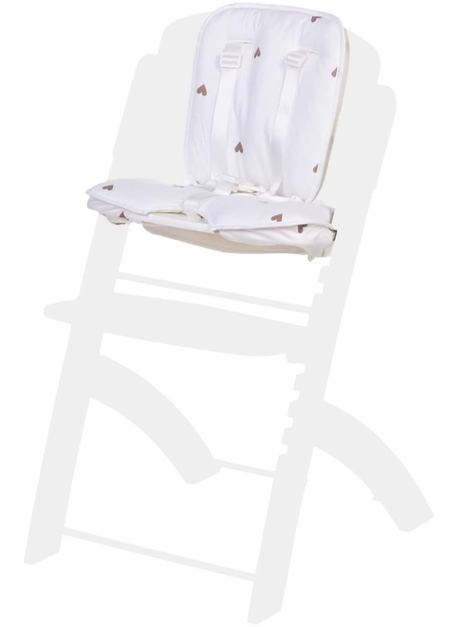 CHILDHOME Childhome, Cushion For Evosit High Chair, 100% Oekotex Cotton Jersey, Jersey Hearts  - Image 1