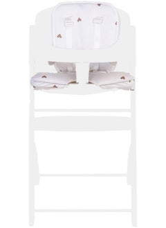CHILDHOME Childhome, Cushion For Evosit High Chair, 100% Oekotex Cotton Jersey, Jersey Hearts  - Image 2