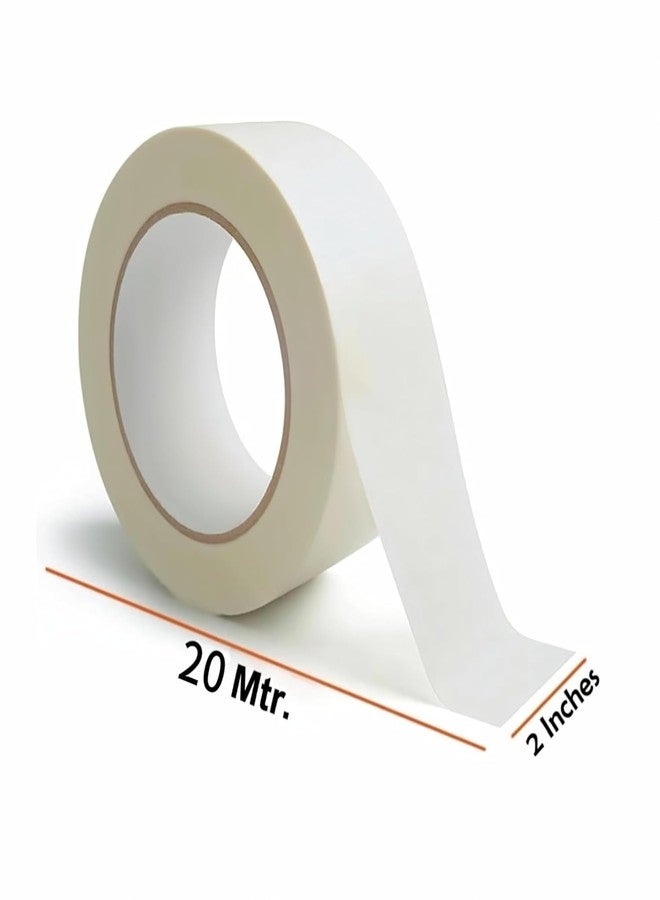 SVDK 2-Inch x 20 Meter Masking Tape | No-Residue Adhesive Painter’s Tape for Labelling, Painting & Crafting | Smooth Paper Finish, Easy Tear (Pack of 3) - Image 3